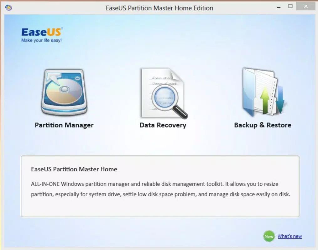 EaseUS Partition Master - Free Partition Manager