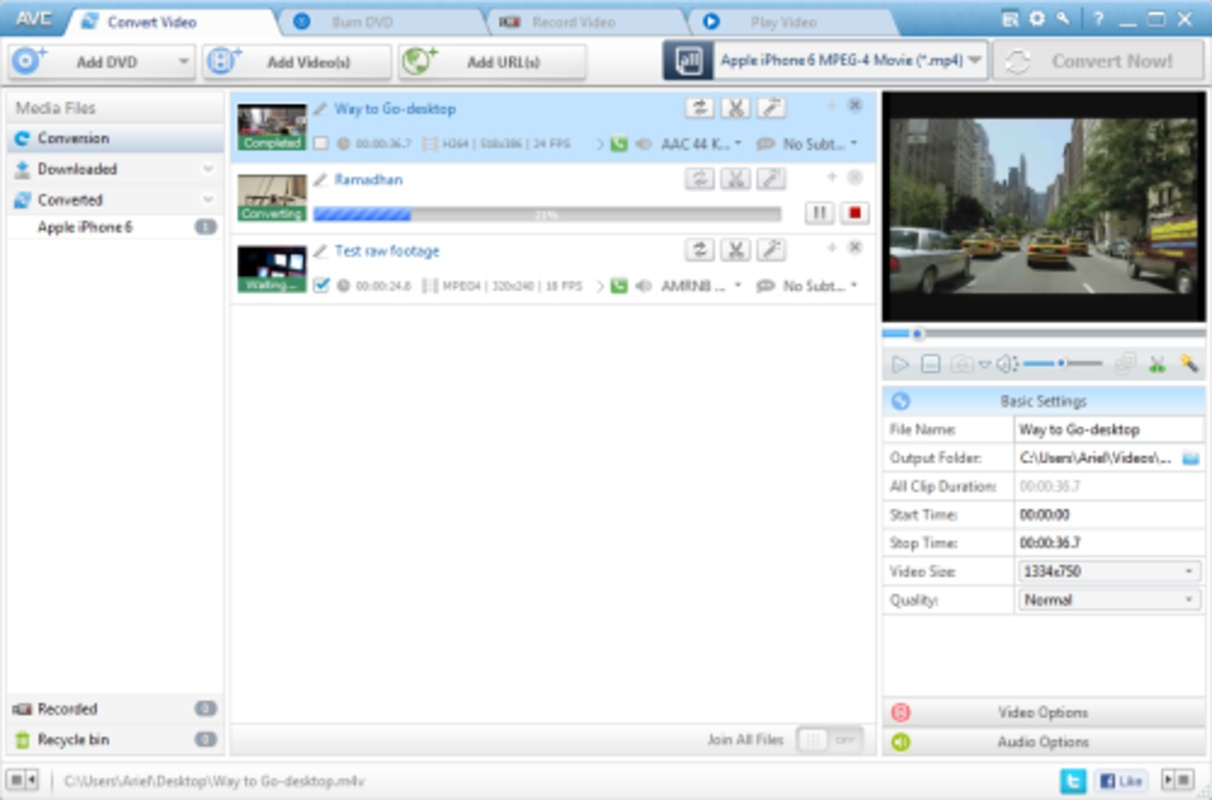 Any Video Converter Ultimate for PC Windows 7.1.7.0 Download