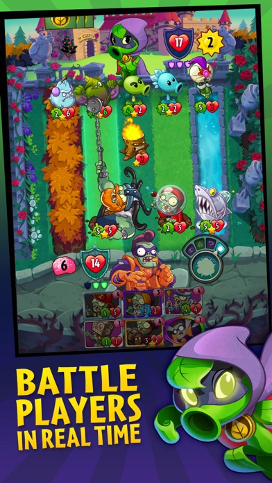 Screenshot of Plants vs. Zombies: Heroes (Android, 2016) - MobyGames