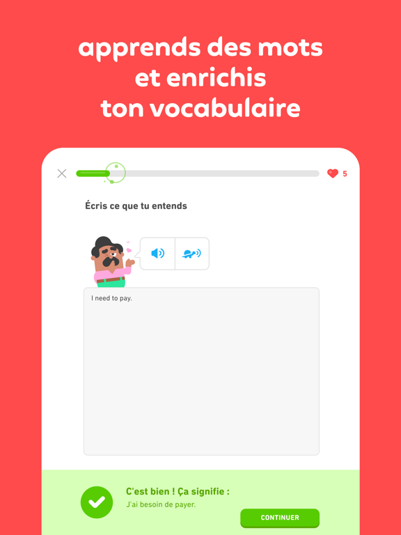 Duolingo : Cours de langue Affiche