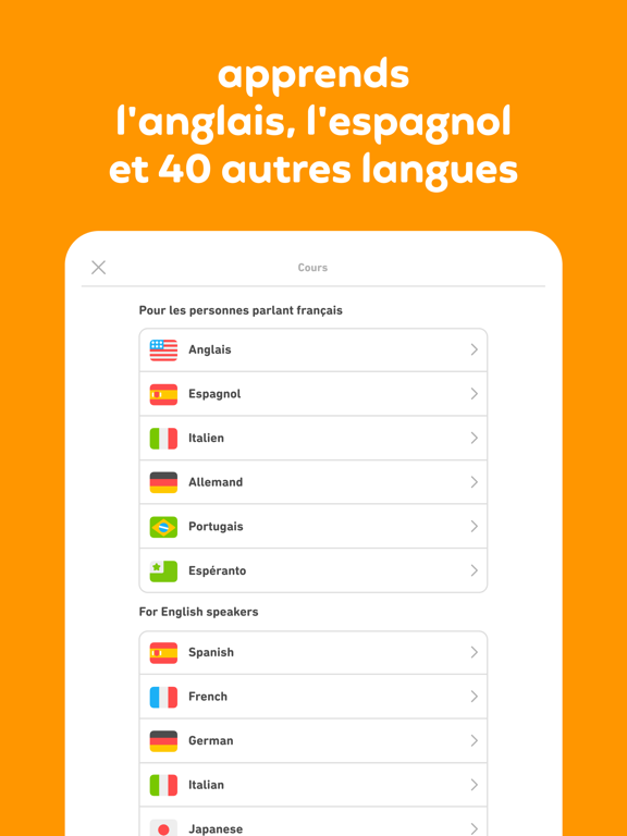 Duolingo : Cours de langue Affiche