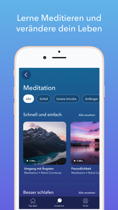 Calm: Meditation und Schlaf Plakat