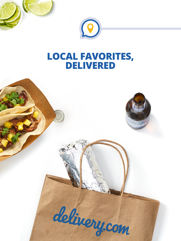 delivery.com Food & Liquor App Plakat