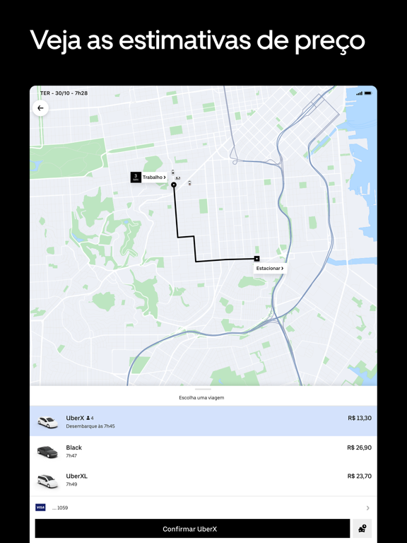 Uber: Viajar é econômico Cartaz