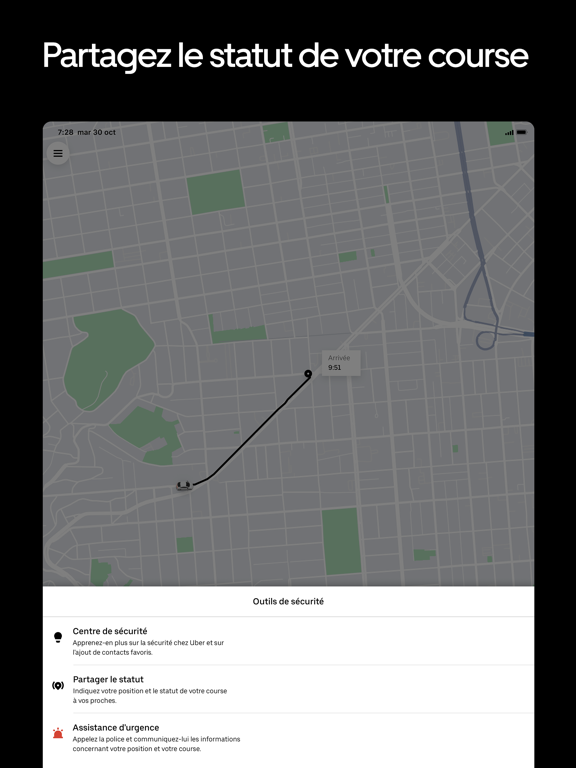 Uber : Commander une course Affiche