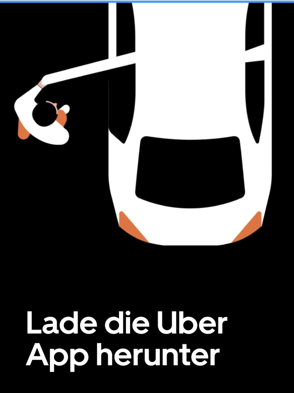 Uber - Fahrt bestellen Plakat