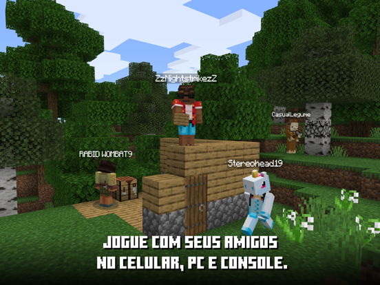 Minecraft: jogue com amigos! Cartaz
