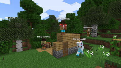 Minecraft 온라인으로 친구들과 함께 플레이하세요 포스터