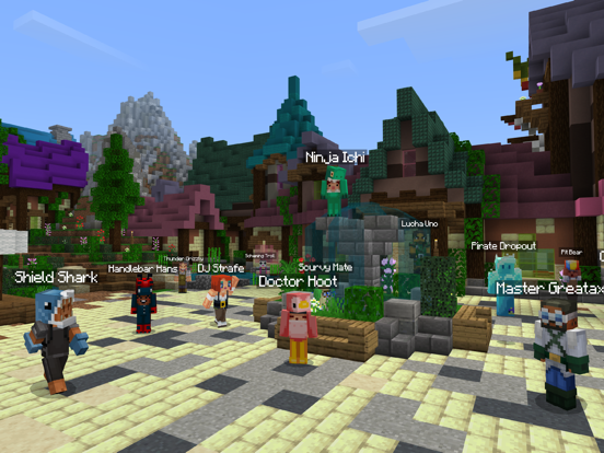 Minecraft 온라인으로 친구들과 함께 플레이하세요 포스터