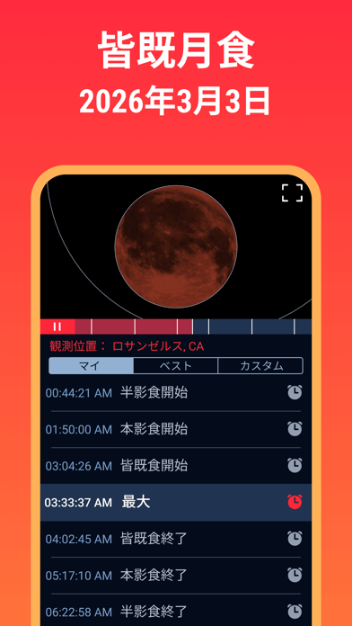 日食・月食ガイド: 2026年3月皆既月食(ブラッドムーン) ポスター