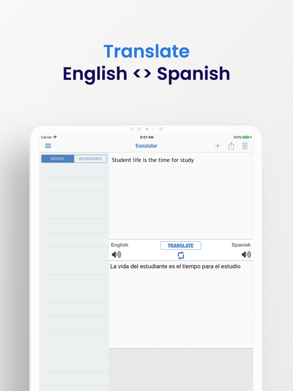 Spanish Dictionary + poster