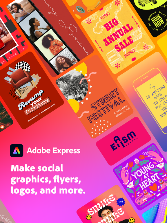 Adobe Express: Graphic Design poster