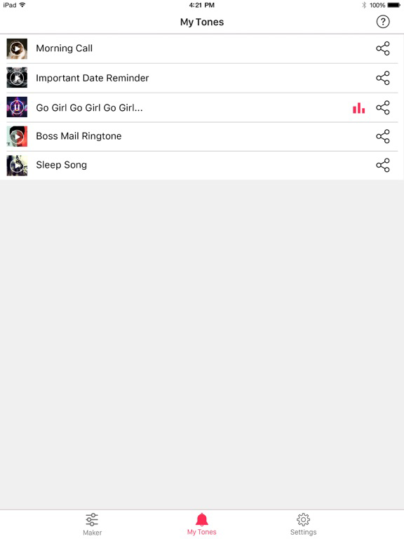 Ringtone Maker create ringtones with your music for iOS (iPhone/iPad