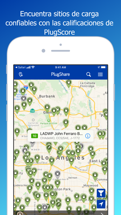 PlugShare: Estaciones VE الملصق