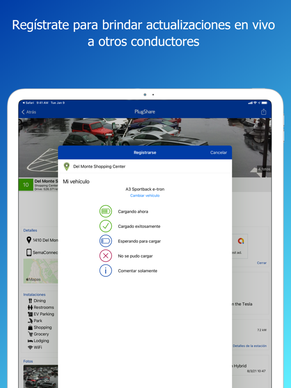 PlugShare: Estaciones VE الملصق