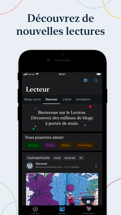 WordPress - Création de sites Affiche