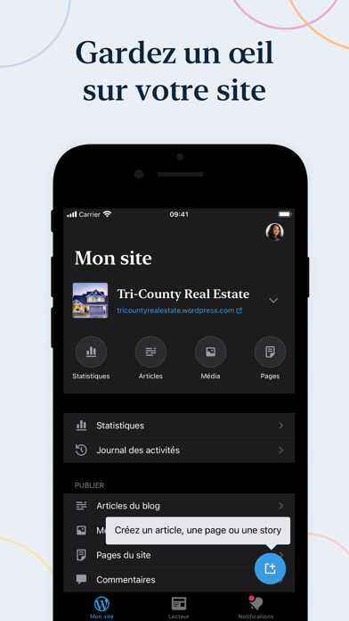 WordPress - Création de sites Affiche