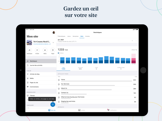 WordPress - Création de sites Affiche