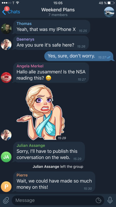 Telegram X poster