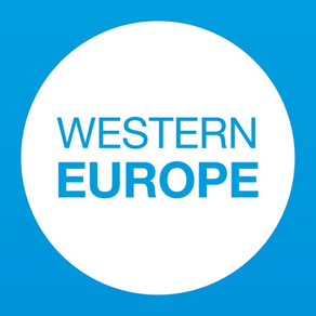Reiseplaner und offline Karte für Westeuropa