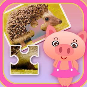 Fun animal jigsaw puzzle game