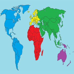 Blank world map quiz : Countries geograpy trivia
