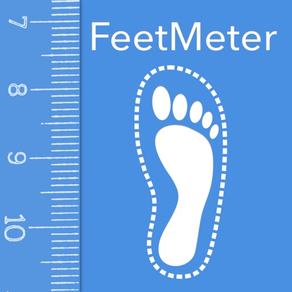 Feet Meter Schuhgröße aus Foto