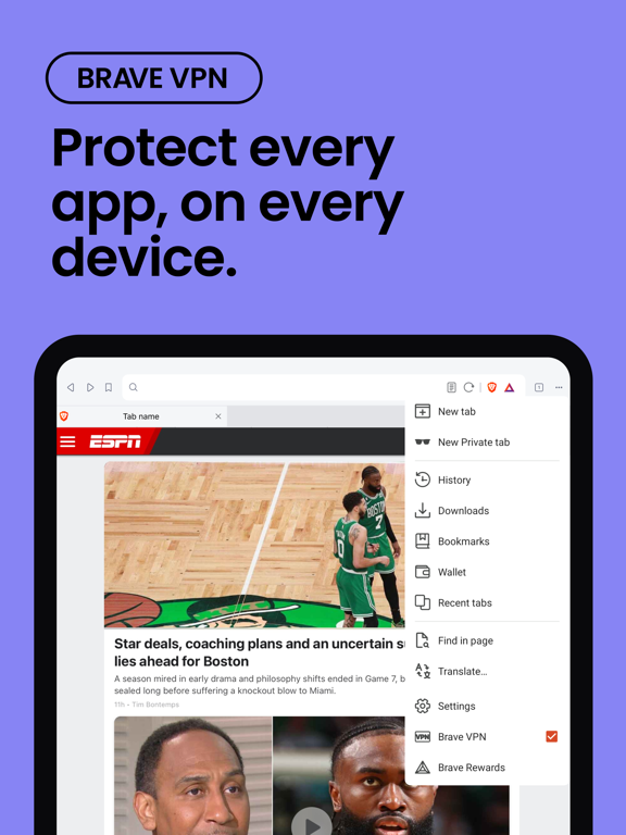 Brave Private Web Browser, VPN for iOS (iPhone/iPad/iPod touch) - Free ...