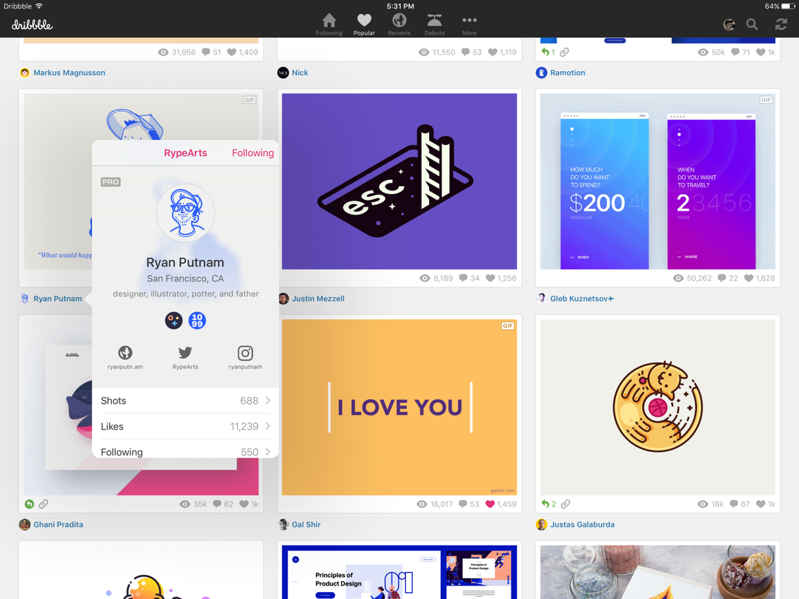Dribbble poster