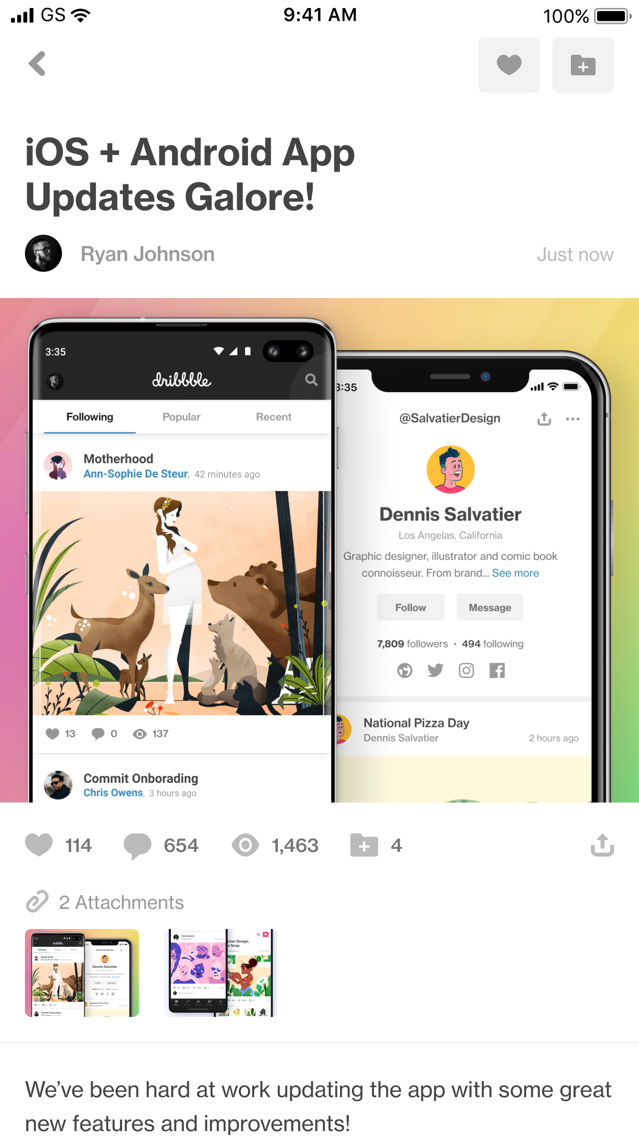 Dribbble poster