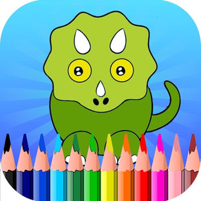 Toddler Dinosaur Coloring Game