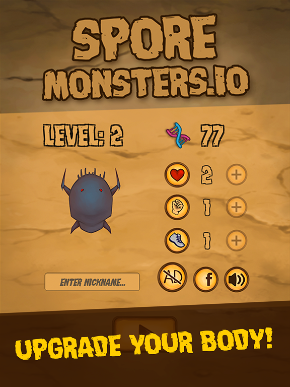Spore Monsters.io Idle Crab poster