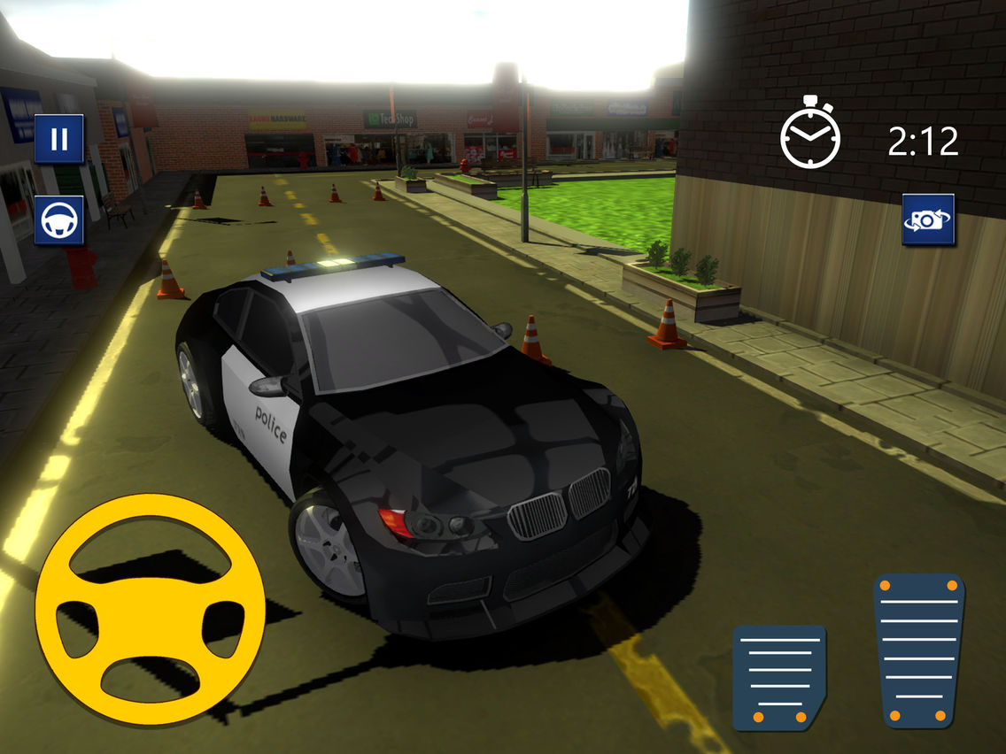 3D Police Car Parking Driver poster