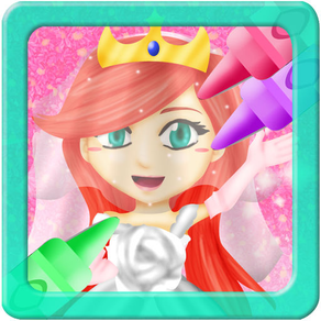 Princess Wedding Coloring World -  My Paint, Color and Draw Frozen Fairy Tail Magic For Girls FREE