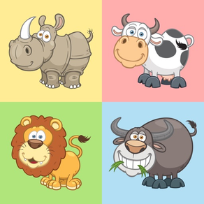 Animal Memory Game Matching Pairs for Kids Age 2 +