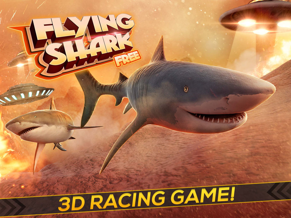 True Flying Shark World: The Wild Animal Simulator poster