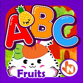 ABC Fruits Vegetables Flashcards Full