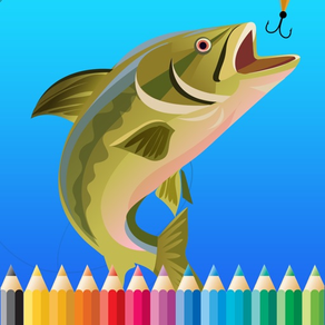 Poisson Coloring Book For Kids: Dessin et coloriage jeux gratuit pour l'apprentissage des compétences