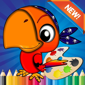 Vogel-Malbuch für Kinder im Alter von 1-10: Zeichnen & Malvorlage Spiele kostenlos für Geschicklichkeit Lernen