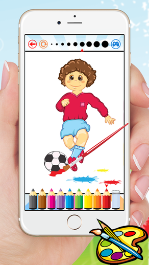 Esporte dos desenhos animados Coloring Book - Desenho para crianças jogos gratuitos