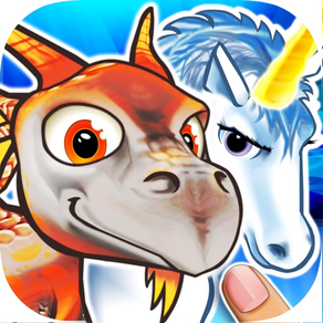Puzzles dragons & unicorns puzzle game collection for kids and toddlers