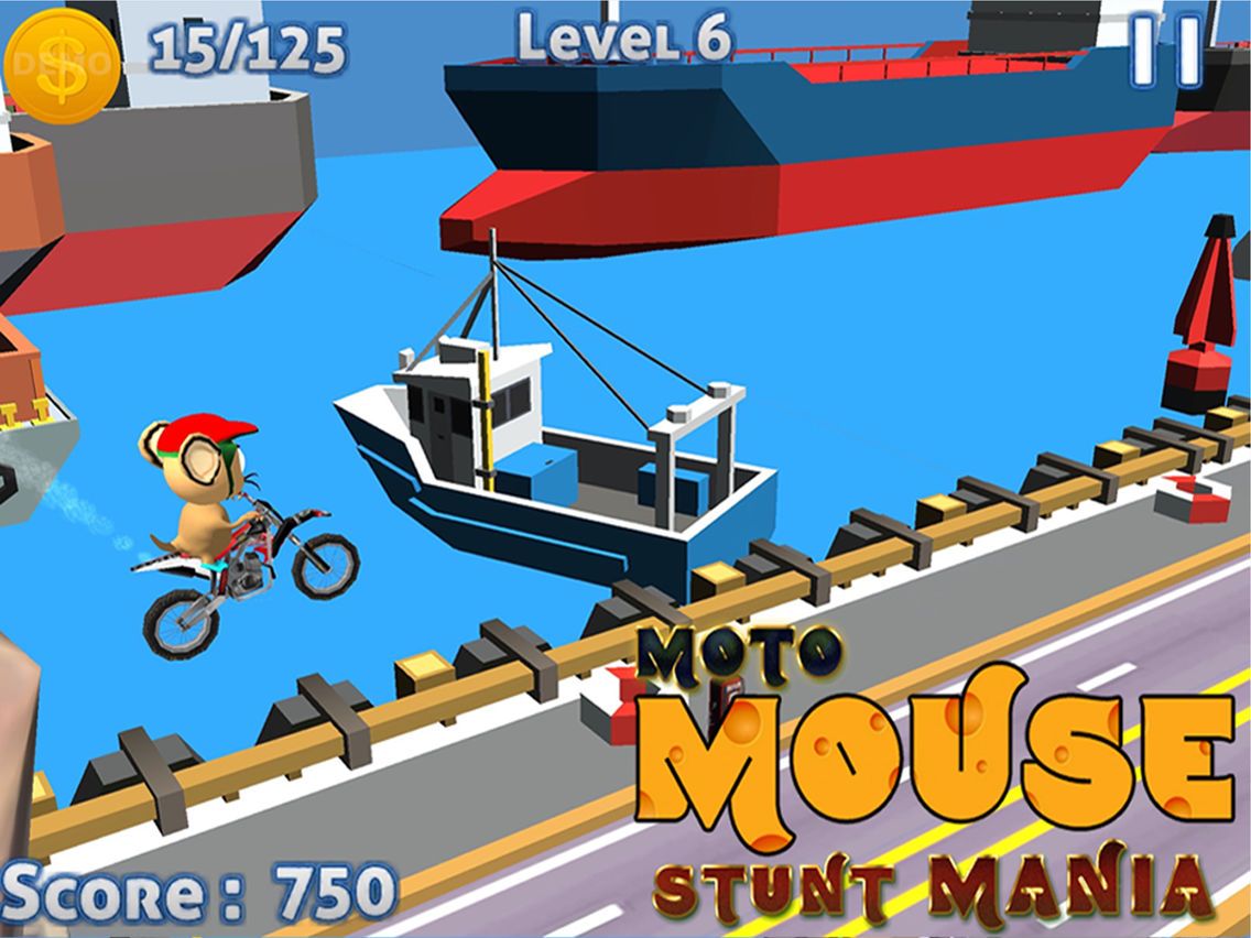 MOTO MOUSE STUNT MANIA - ( 3D DIRT BIKE RACING GAME ) poster