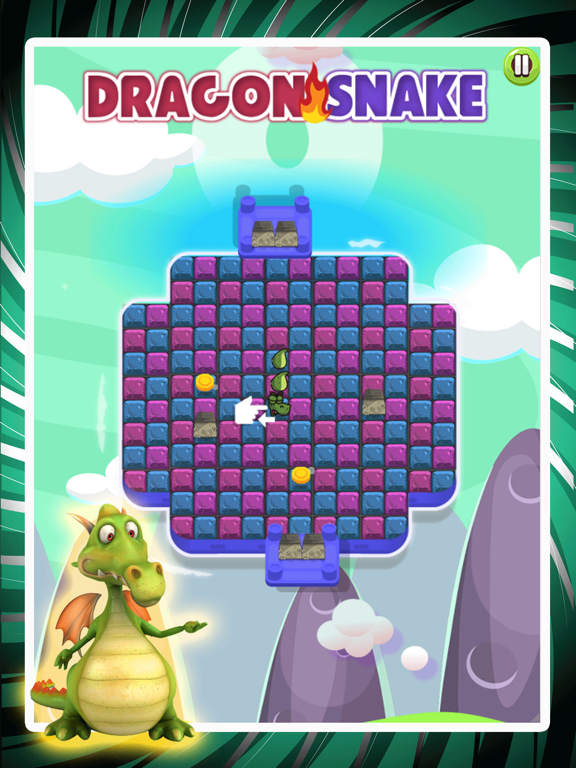 Slither Dragon Snake And Block poster