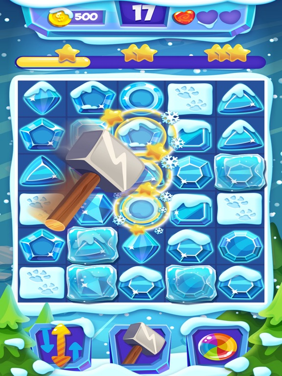 Frozen Winter Crush Match - Fun Puzzle Game Plakat