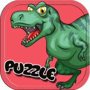 谜题 嬰兒遊戲 恐龙拼图学习容易的孩子游戏4年 快乐学 恐龙