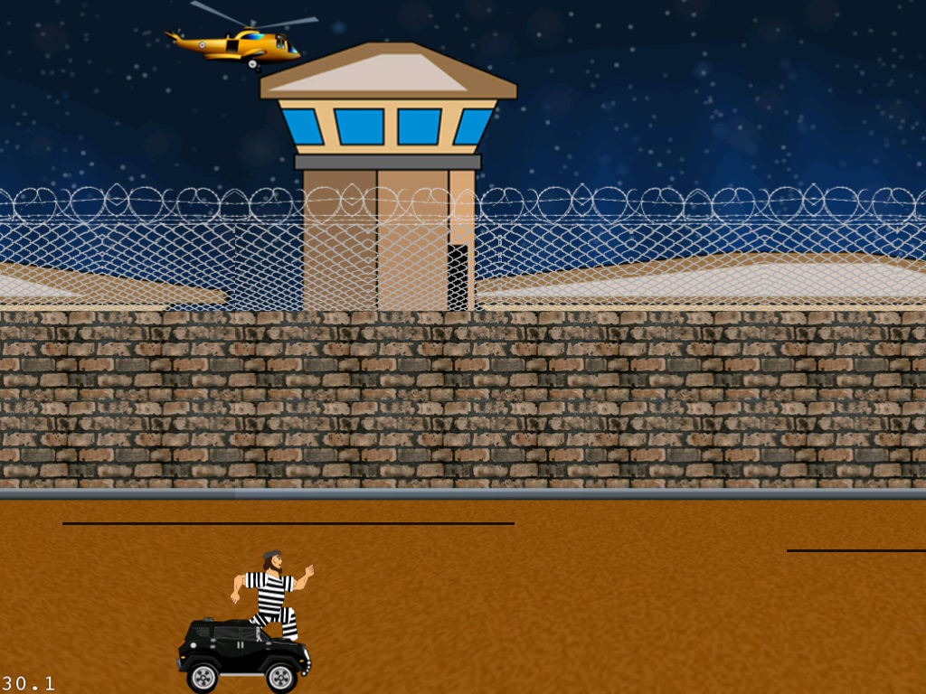 A Prisoner On The Run Classic Arcade Challenge Runner Free poster