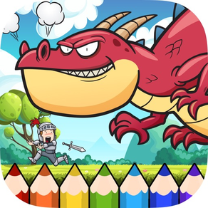 Dragon Coloring Book - Painting Game for Kids