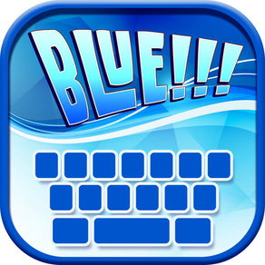 Blue Keyboard Maker! – Neon Keyboard Themes and Cute Color Backgrounds, Fancy Fonts & Emoji