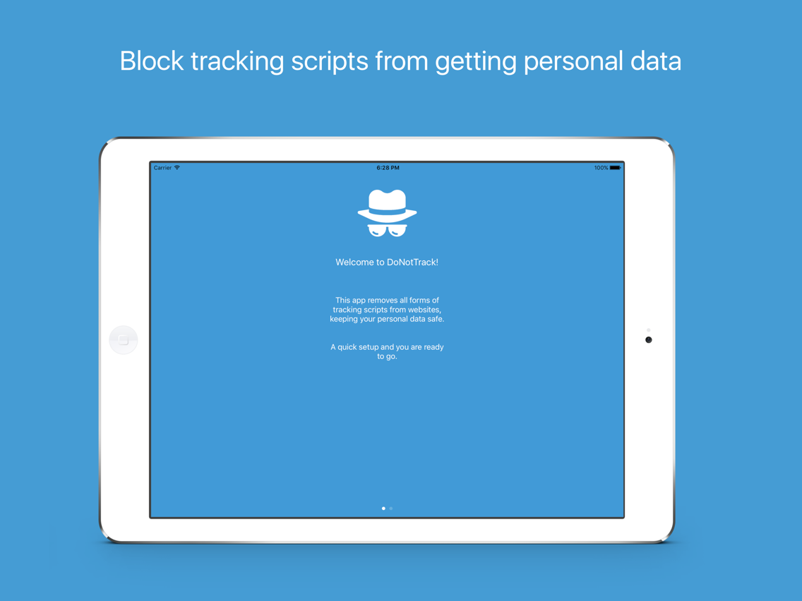 Do Not Track - Block tracking scripts and protect personal data while browsing 포스터