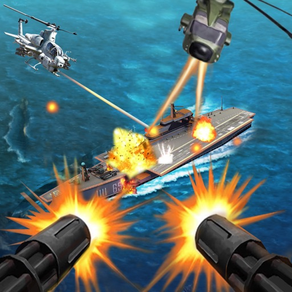 Sniper gunship helicopter shooting 3D:Free FPS battleship war airplane gun shooting games